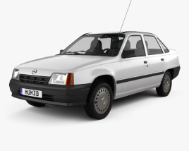 Opel Kadett E 세단 1984-1991 3D 모델 
