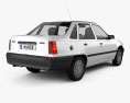 Opel Kadett E sedan 1984-1991 3d model back view