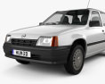 Opel Kadett E sedan 1984-1991 3d model