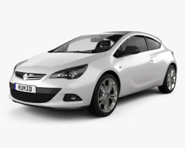 Opel Astra GTC 2014 3D-Modell