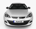Opel Astra GTC 2014 3d model front view