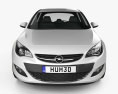 Opel Astra J Fließheck 5-Türer 2012 3D-Modell Vorderansicht