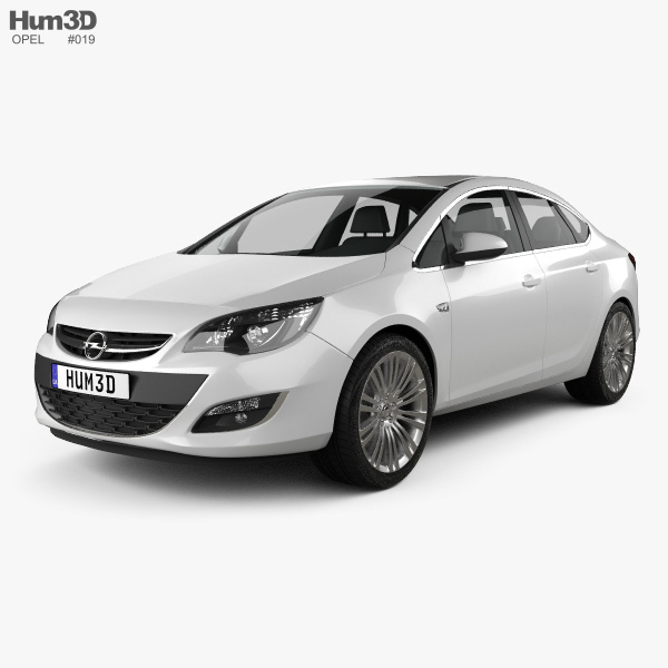 Opel Astra J sedan 2014 3D model