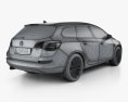 Opel Astra J sports tourer 2014 Modello 3D