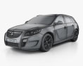 Opel Insignia OPC Sports Tourer 2012 3d model wire render