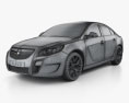 Opel Insignia OPC sedan 2012 3d model wire render