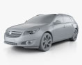 Opel Insignia Sports Tourer 2015 3d model clay render