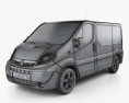 Opel Vivaro パネルバン 2006 3Dモデル wire render
