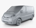 Opel Vivaro パネルバン 2006 3Dモデル clay render