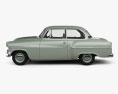 Opel Olympia Rekord 1956 3d model side view