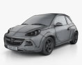 Opel Adam Rocks Concept 2014 3d model wire render