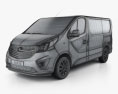 Opel Vivaro Passenger Van 2017 3d model wire render