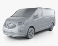 Opel Vivaro Passenger Van 2017 3d model clay render