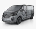 Opel Vivaro Panel Van L1H1 2017 3d model wire render