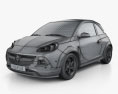 Opel Adam Rocks 2017 3d model wire render