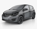 Opel Karl 2018 3D 모델  wire render