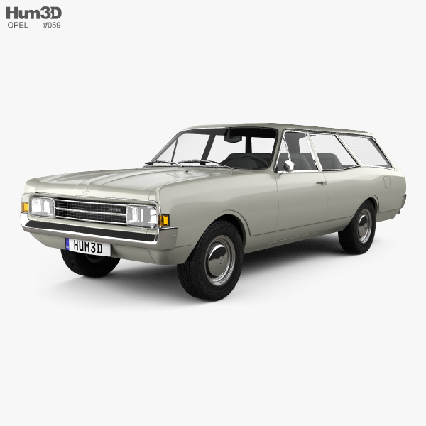 Opel Rekord (C) Caravan 1967 3D model