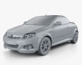Opel Tigra TwinTop 2009 3d model clay render