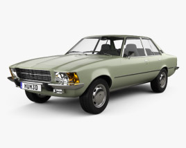 Opel Rekord (D) 1972 3D 모델 