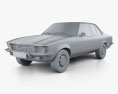 Opel Rekord (D) 1972 3D 모델  clay render