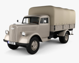 Opel Blitz Pritschenwagen 1940 3D-Modell