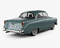 Opel Kapitan 1956 3D模型 后视图