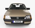 Opel Rekord 1982 3d model front view