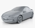 Opel Tigra 2000 3d model clay render