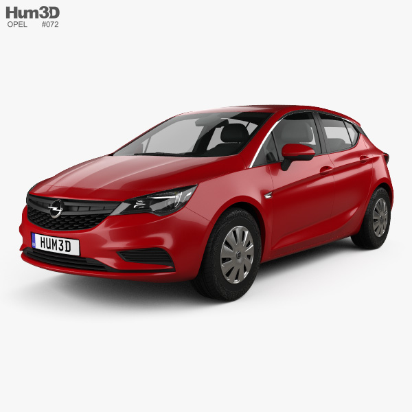 Opel Astra K Selection 2019 3D model