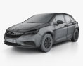 Opel Astra K Selection 2019 3D-Modell wire render