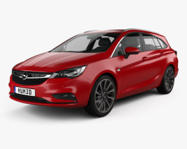 Opel Astra K Sports Tourer 2019 3D model