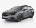 Opel Astra K Sports Tourer 2019 Modelo 3d wire render