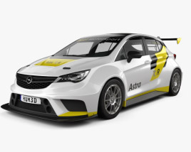 Opel Astra TCR 2017 3D model