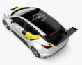 Opel Astra TCR 2017 Modello 3D vista dall'alto