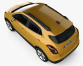 Opel Mokka X 2020 3d model top view