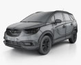 Opel Crossland X Turbo 2020 3d model wire render
