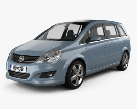 Opel Zafira (B) 2013 3Dモデル