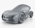 Opel RAK e 2015 3d model clay render