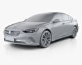 Opel Insignia GSi 2020 3d model clay render