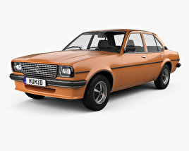 Opel Ascona berlina 1975 3D model