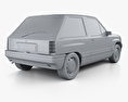 Opel Corsa 3-door 1993 3d model