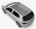 Opel Astra hatchback 2010 3d model top view