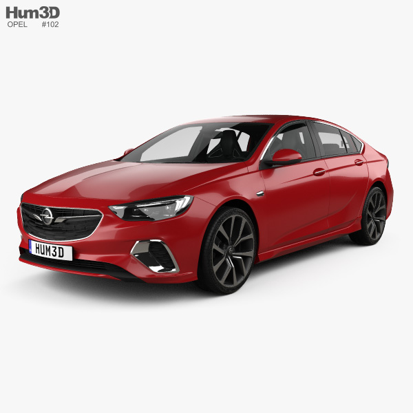 Opel Insignia GSi HQインテリアと 2017 3Dモデル
