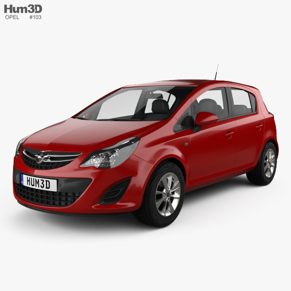 Opel Corsa Essentia 5ドア 2015 3Dモデル