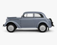 Opel Kadett 2 puertas Sedán 1938 Modelo 3D vista lateral