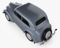 Opel Kadett 2도어 세단 1938 3D 모델  top view