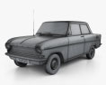 Opel Kadett 1962 3D-Modell wire render