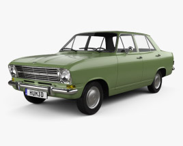 Opel Kadett 4도어 세단 1965 3D 모델 