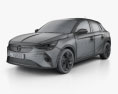Opel Corsa-e 2022 3d model wire render