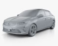 Opel Corsa 2022 3d model clay render